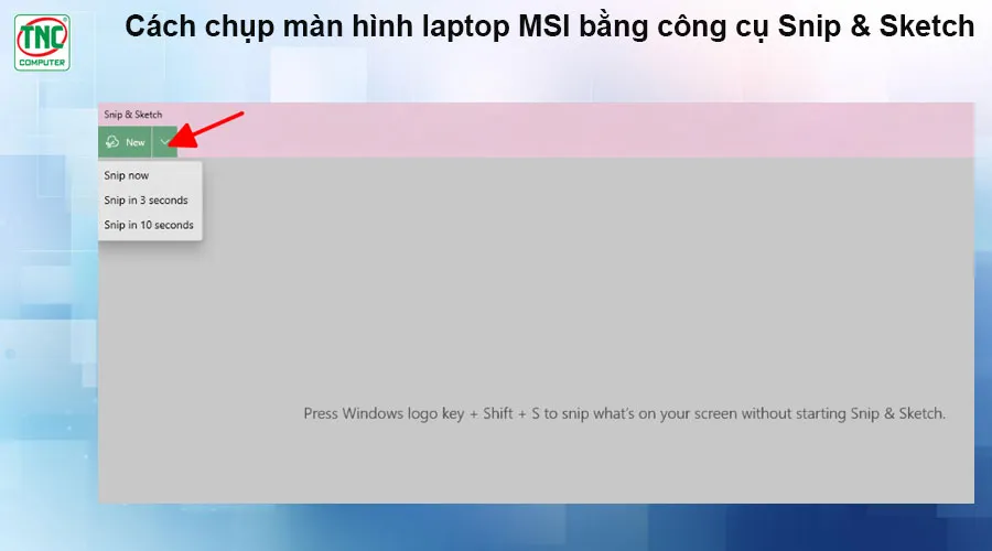 cách chụp màn hình laptop msi