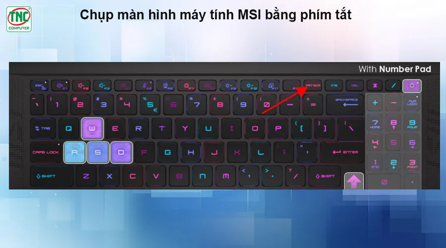 chụp màn hình laptop msi