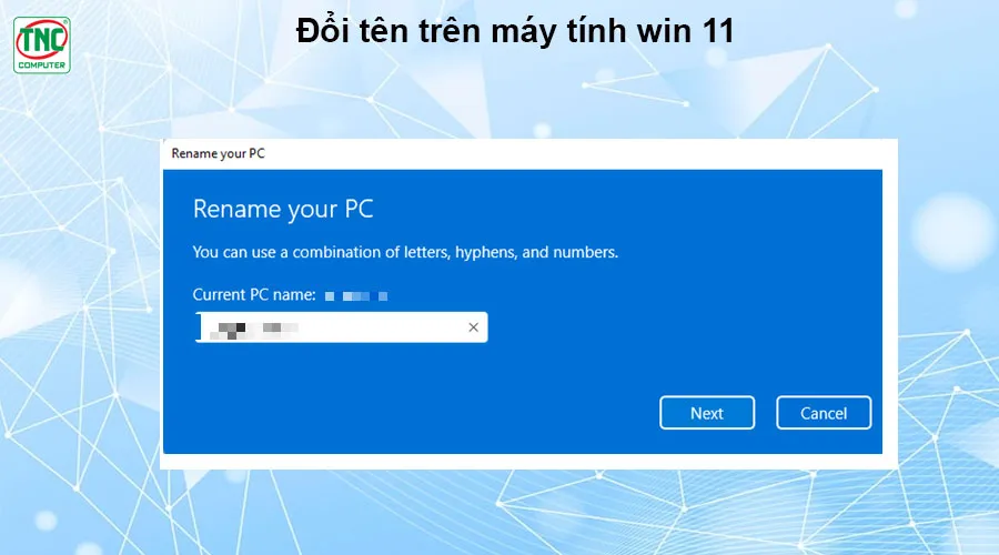 cách đặt tên máy tính win 11