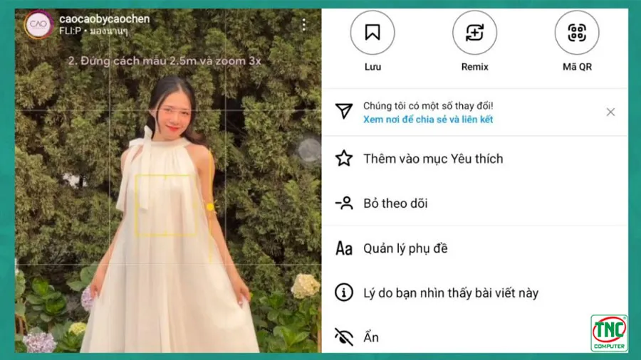 Nhấn vào biểu tượng 3 chấm ngay trên bài post hình ảnh/ video đó 