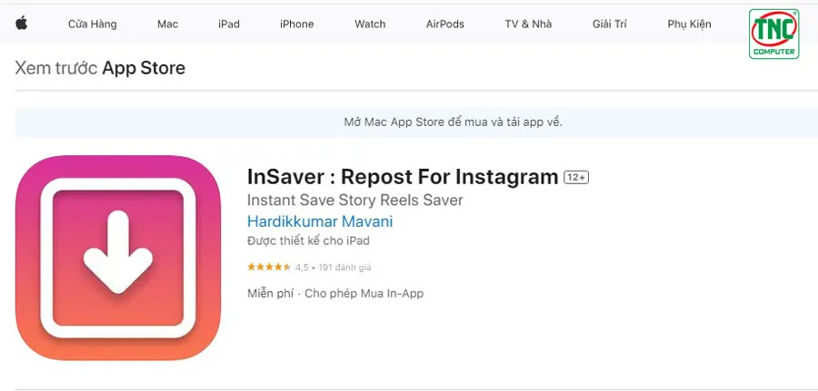 Tải ứng dụng InSaver for Instagram