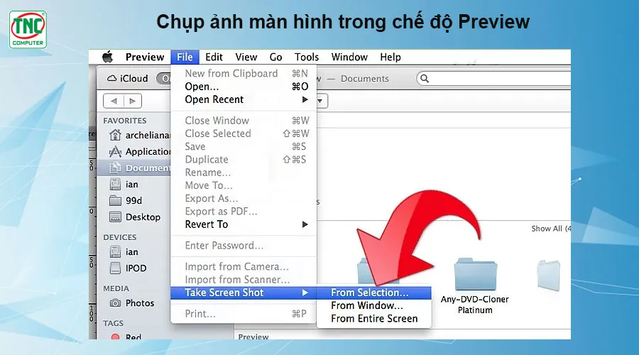 cách chụp macbook