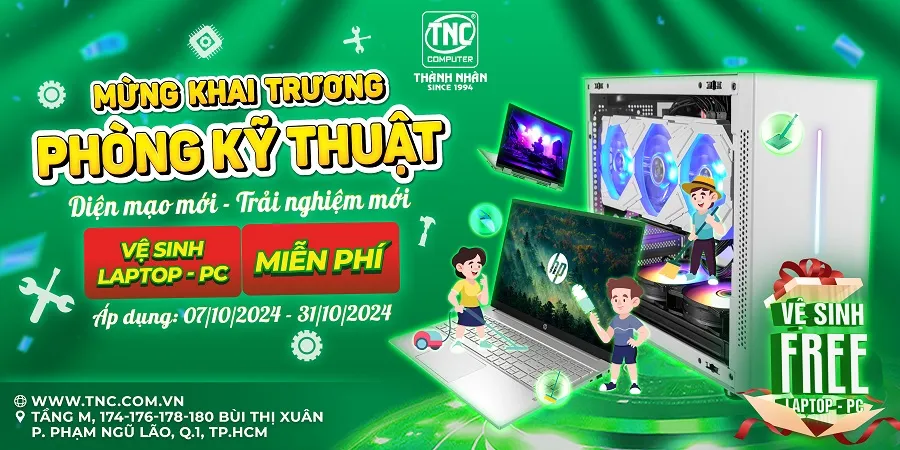 Chương trình khuyến mãi đặc biệt khai trương phòng kỹ thuật mới