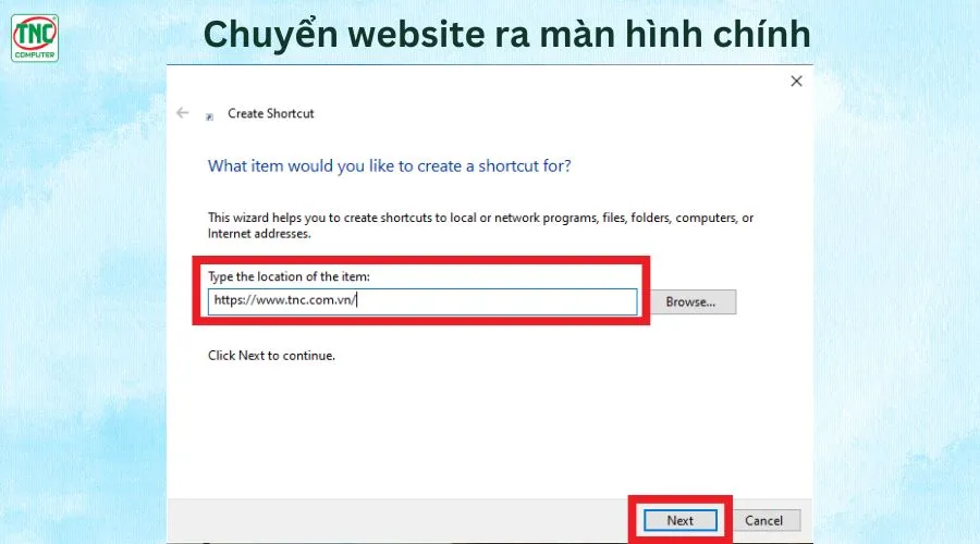 đưa ứng dụng ra màn hình chính laptop