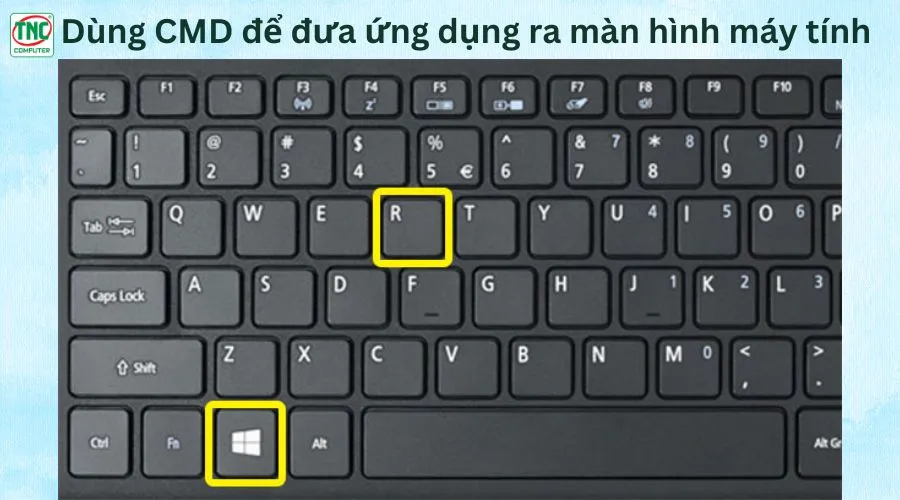 đưa ứng dụng ra màn hình laptop