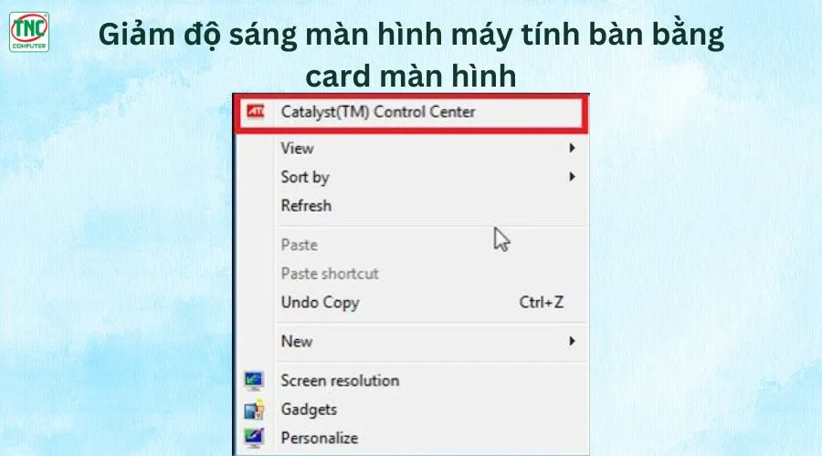 hướng dẫn giảm độ sáng màn hình máy tính bàn