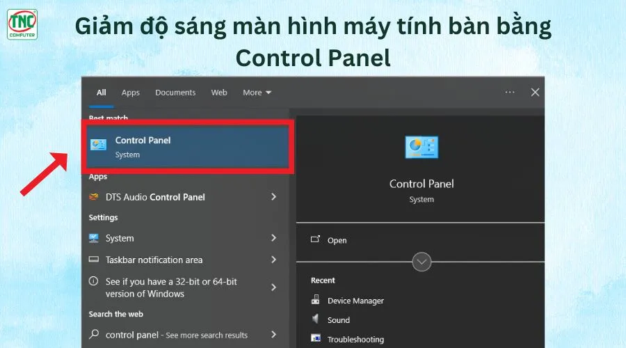 làm giảm độ sáng màn hình máy tính bàn