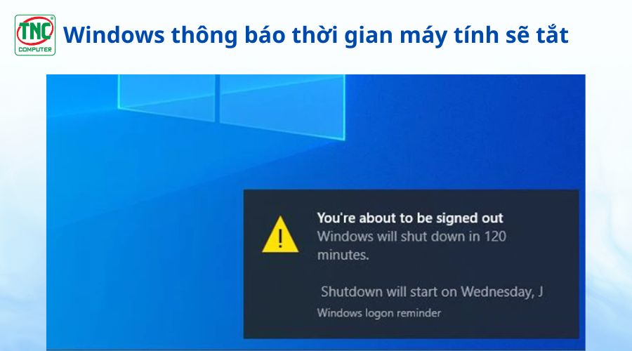 Hẹn giờ tắt máy win 10