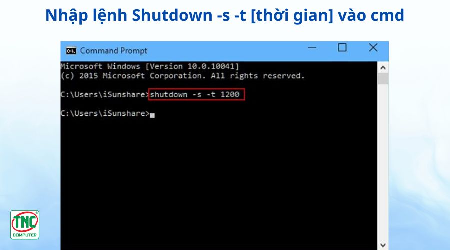 Hẹn giờ tắt máy win 10