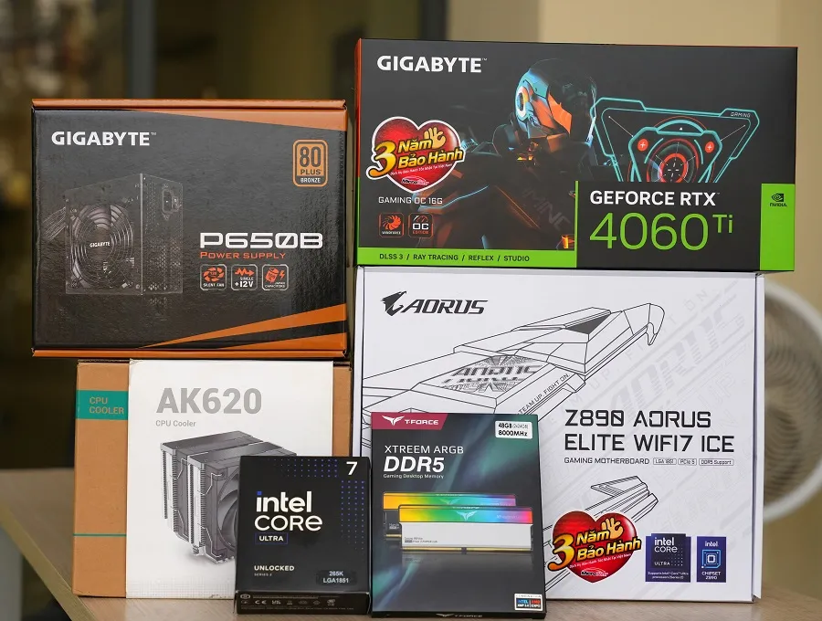 Cấu hình thử nghiệm test Intel Core Ultra 7 265K