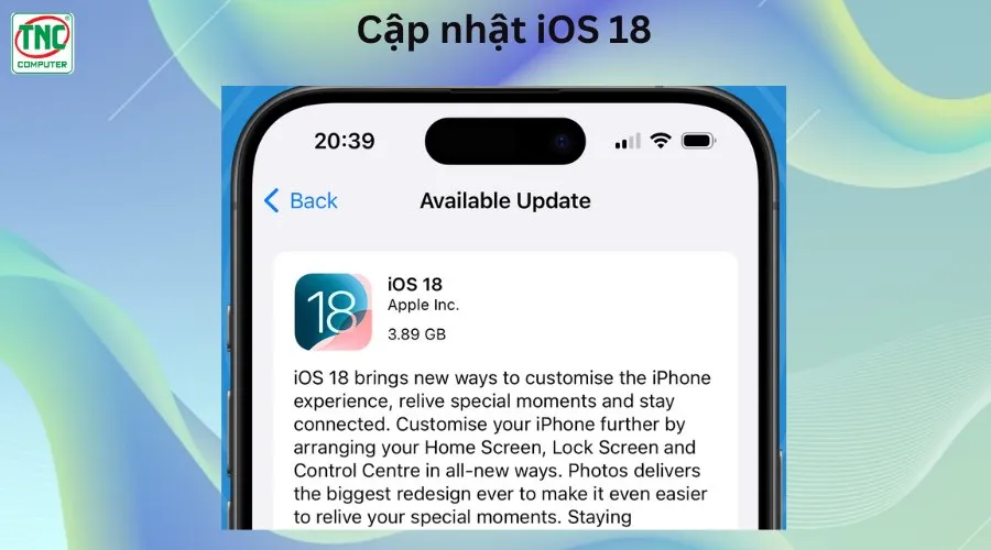 ios 18 chính thức ra mắt