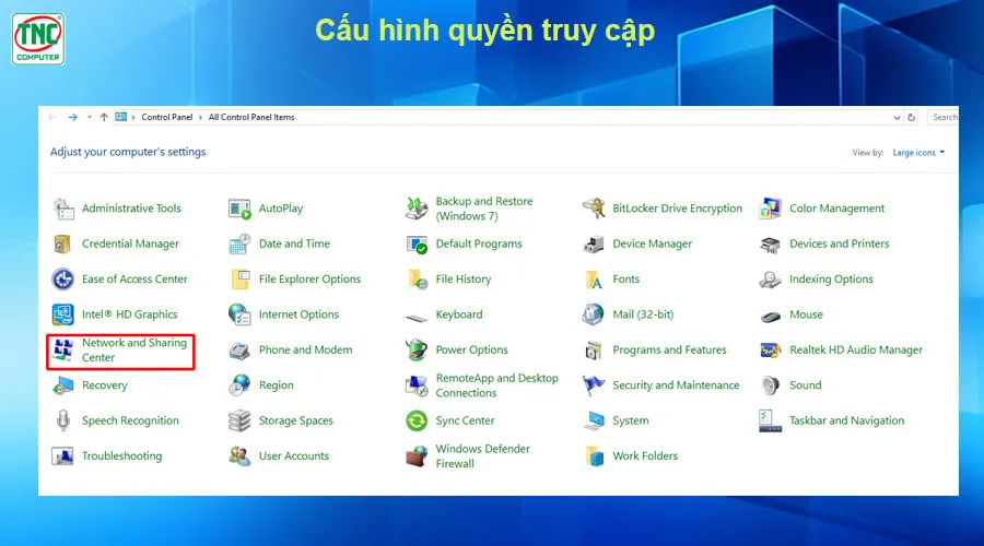 cài máy in qua mạng lan