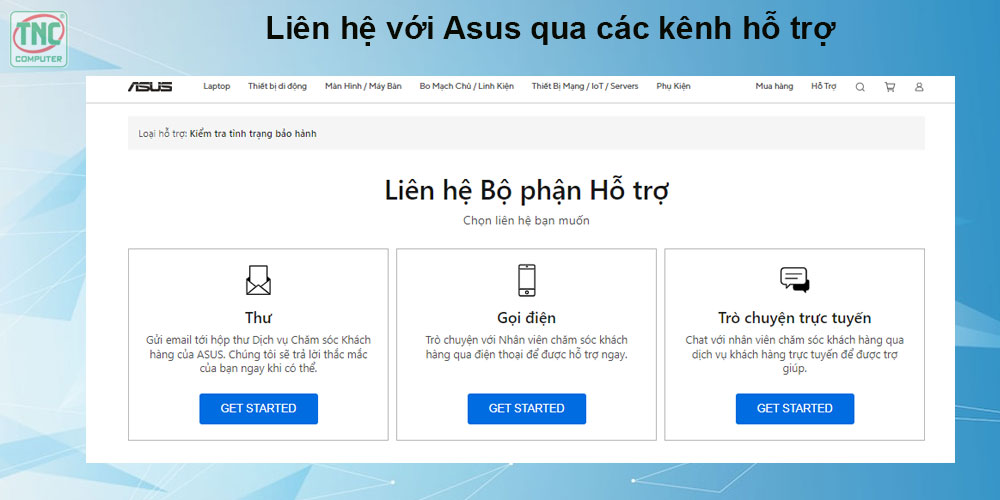 kiem tra bao hanh asus