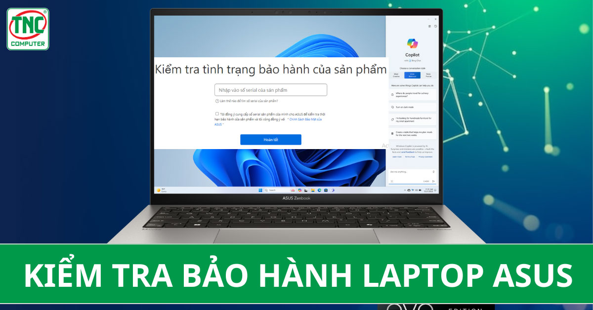 check thời gian bảo hành asus