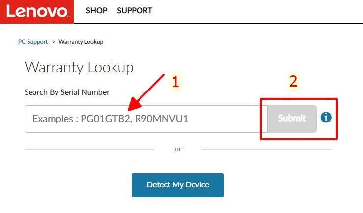 kiem tra bao hanh lenovo