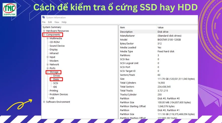 Kiểm tra ổ cứng ssd và hdd