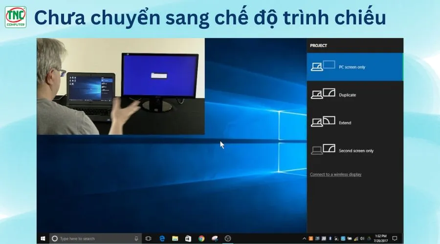 lỗi laptop không xuất ra màn hình máy chiếu được