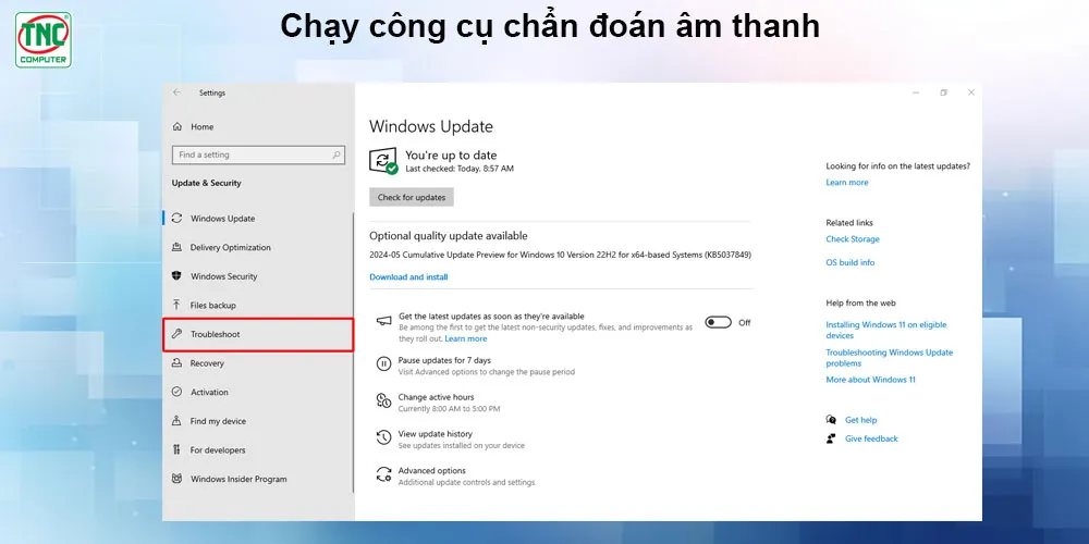 âm thanh laptop bị rè