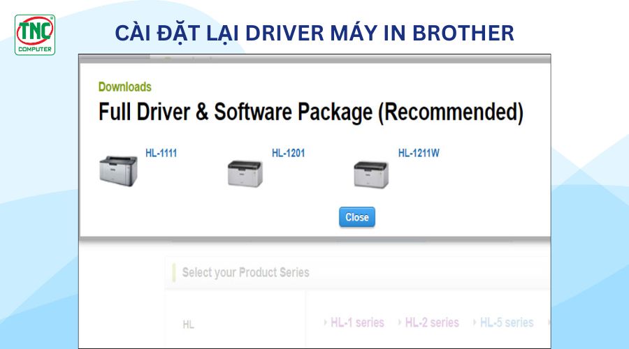 Lỗi máy in Brother không in được