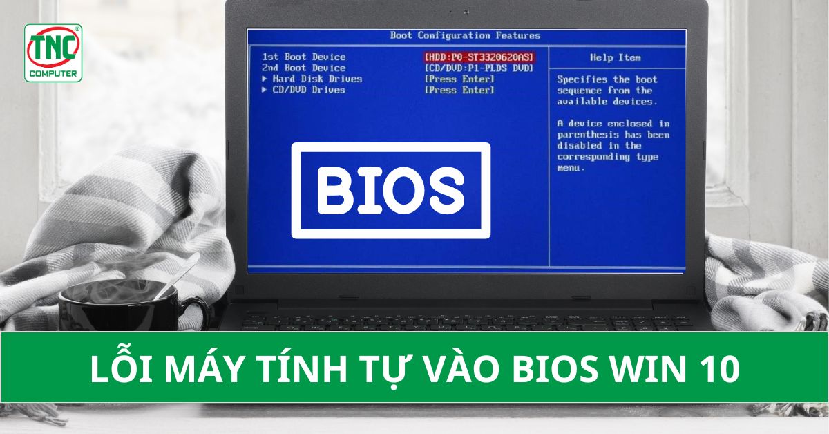Lỗi máy tính tự vào Bios win 10