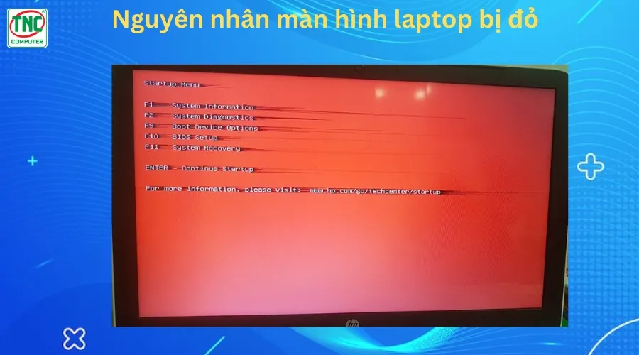 màn hình laptop bị sọc đỏ