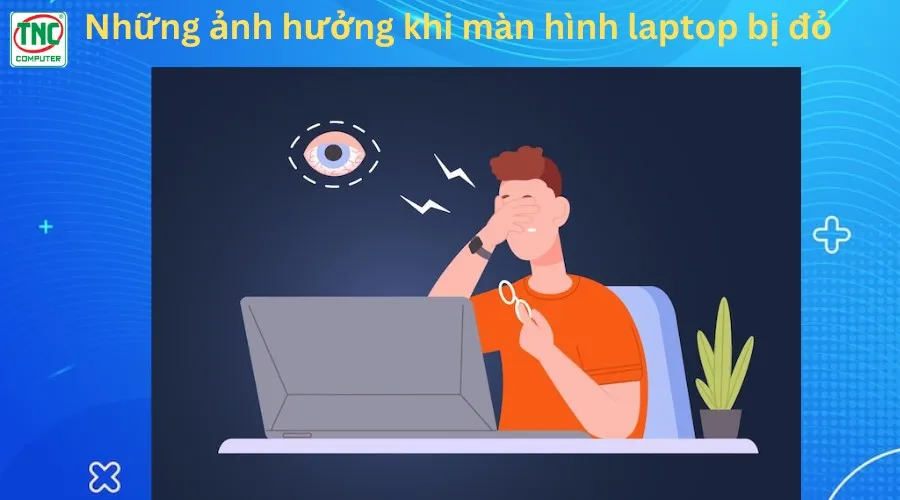 màn hình laptop bị đỏ