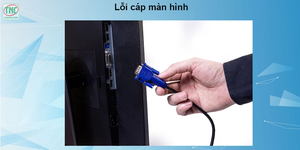màn hình máy tính trắng xóa