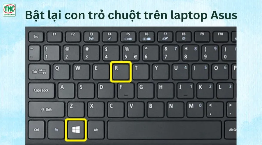 mất con trỏ chuột trên màn hình laptop Asus