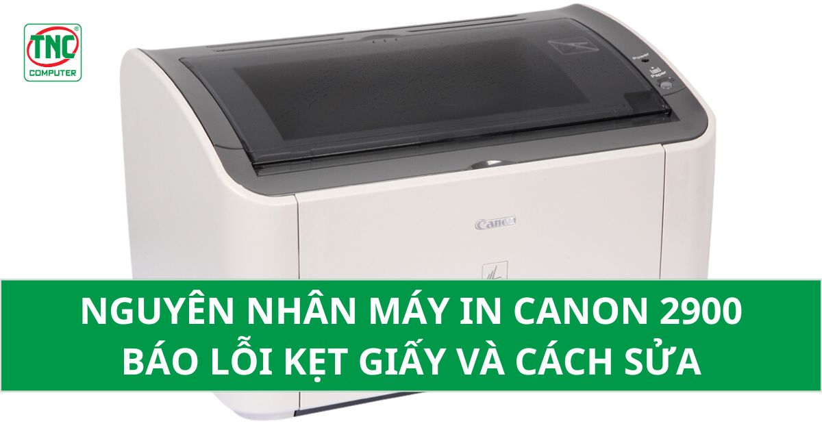 Máy in Canon 2900 báo lỗi kẹt giấy