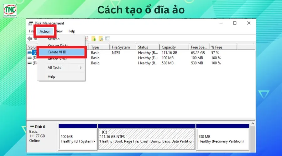 cài ổ đĩa ảo trên win 10