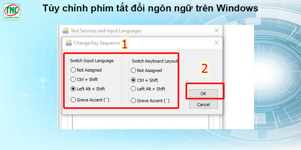 phím tắt chuyển đổi ngôn ngữ trong win 10
