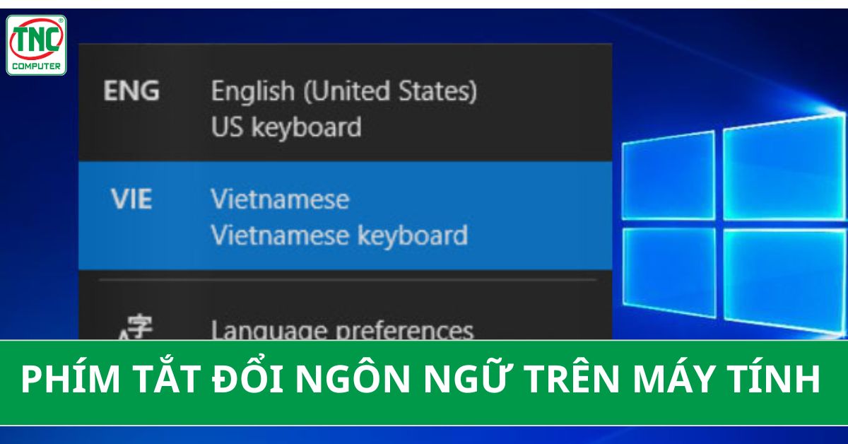 phím tắt đổi ngôn ngữ
