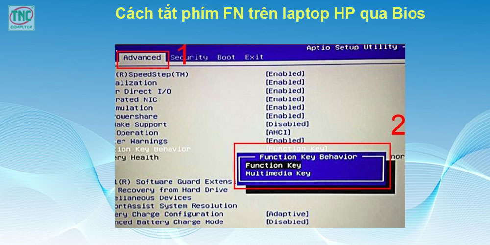 khóa phím fn