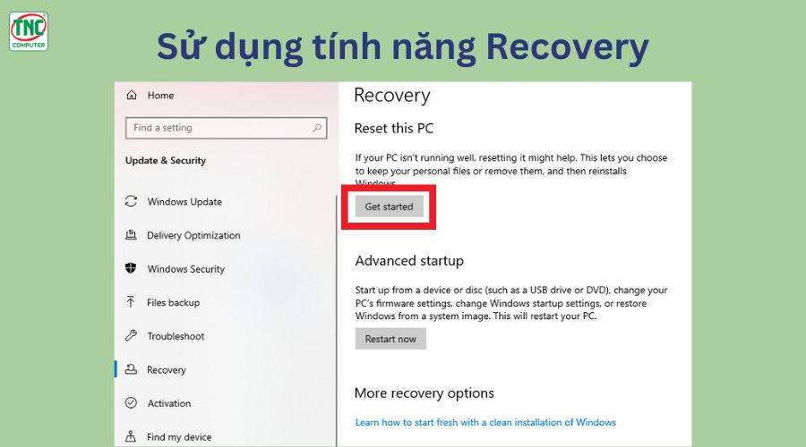 cách reset laptop hp