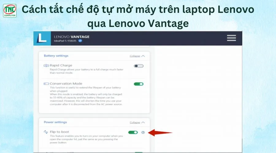 laptop Lenovo tự mở nguồn