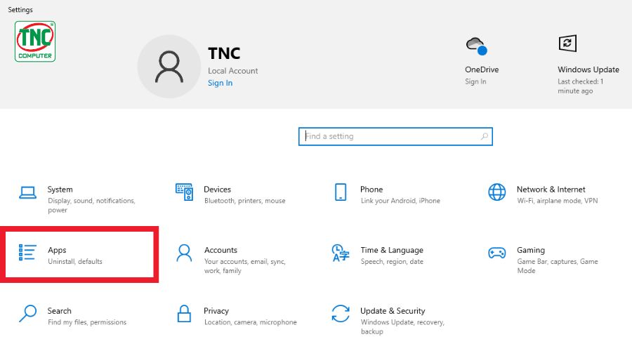 Tắt ứng dụng khởi chạy cùng win 10