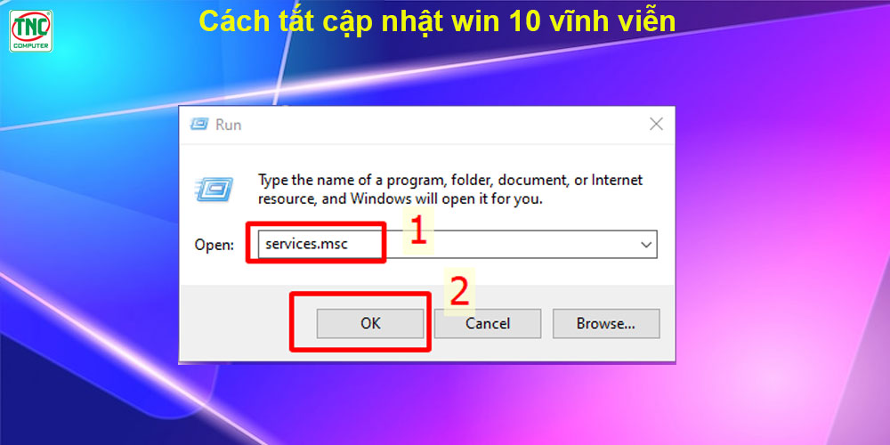 ách tắt cập nhật win 10 vĩnh viễn