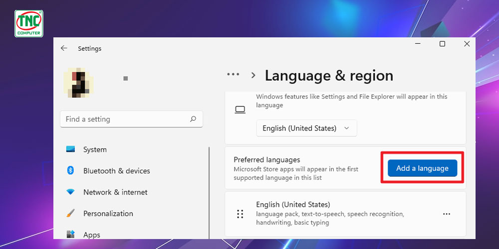 cách đổi ngôn ngữ trên máy tính windows 11