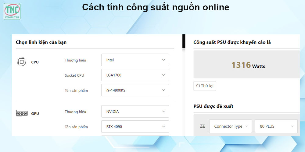 kiểm tra thông số nguồn máy tính