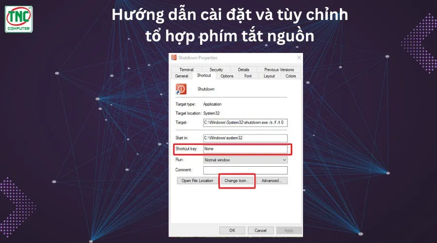 tổ hợp phím tắt nguồn laptop