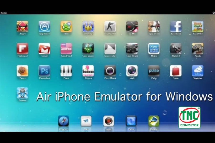 Phần Mềm Giả Lập iOS của iPhone Trên PC - Air iPhone Emulator