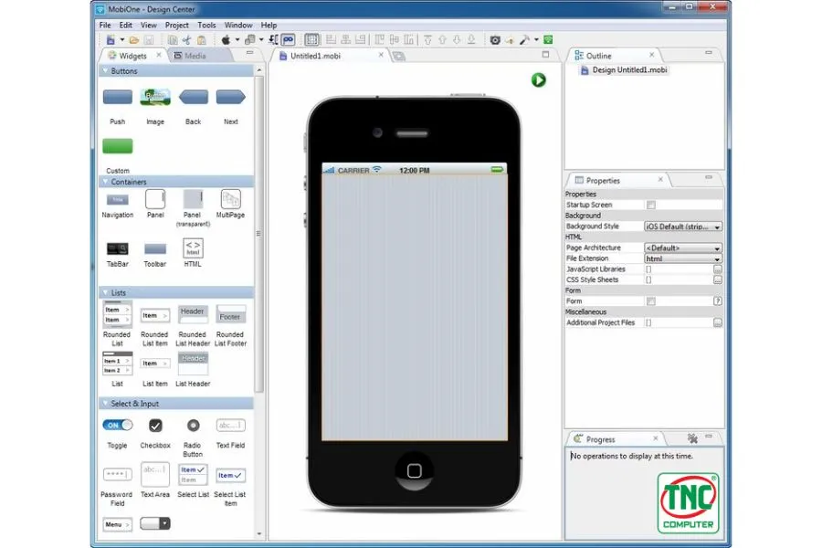 Phần mềm giả lập iOS MobiOne Studio thường được dùng bởi các nhà phát triển ứng dụng mobile.