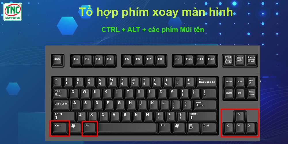 phím xoay màn hình laptop