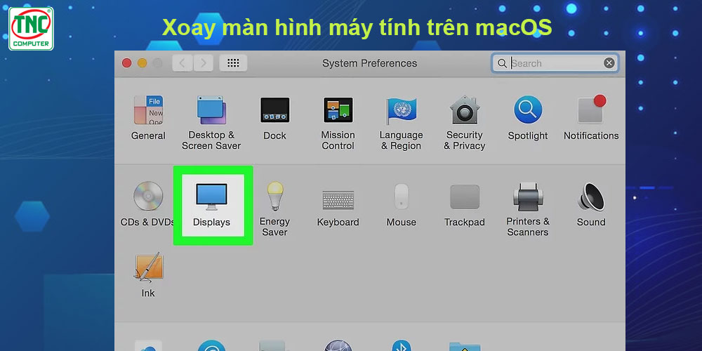 máy tính bị xoay ngược màn hình