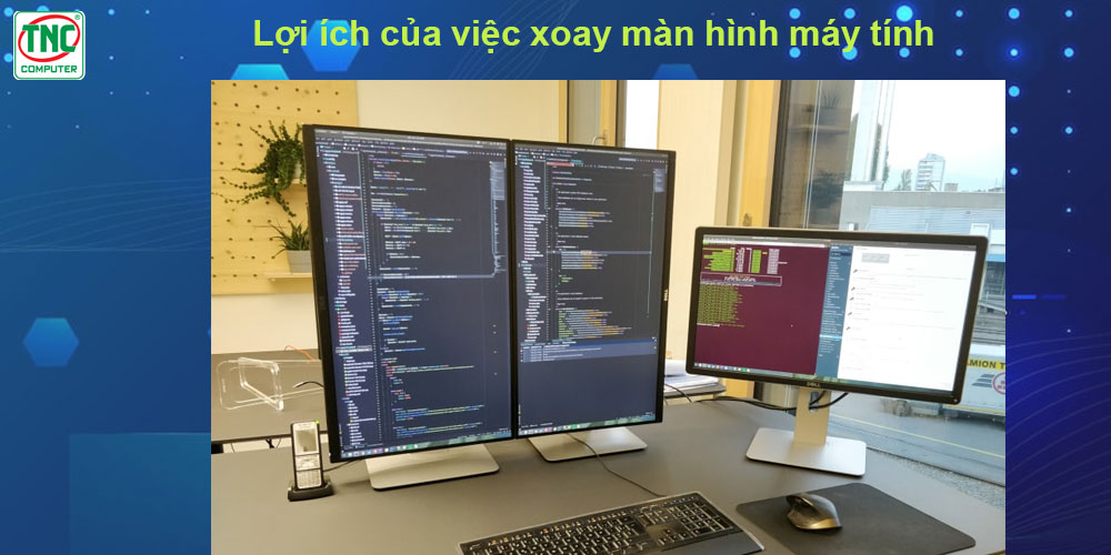 xoay lại màn hình máy tính