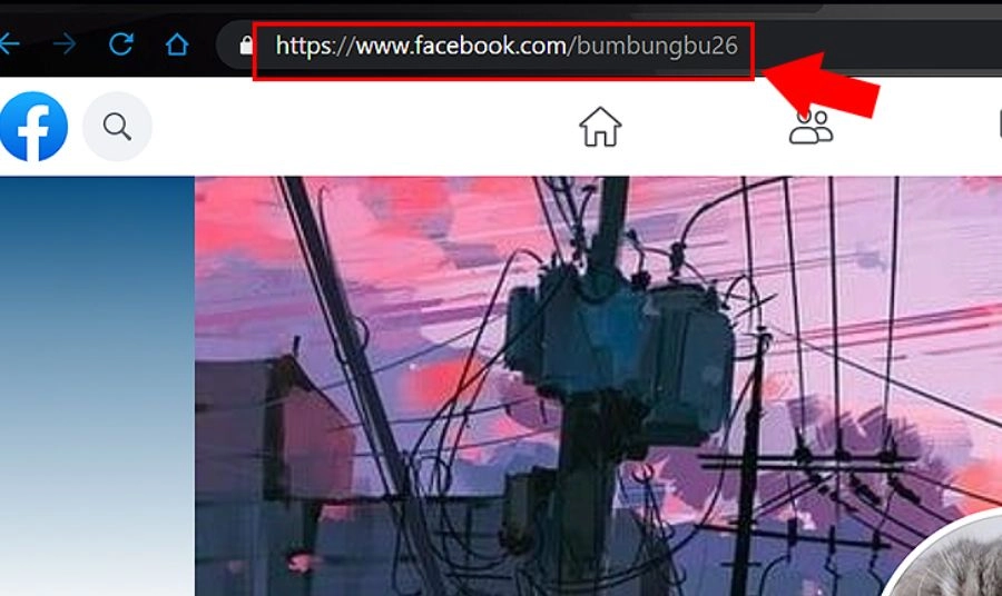 Đăng nhập Facebook trên máy tính bằng tên người dùng