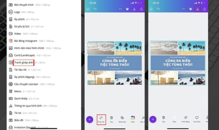 App ghép ảnh đẹp cho iPhone bằng Canva