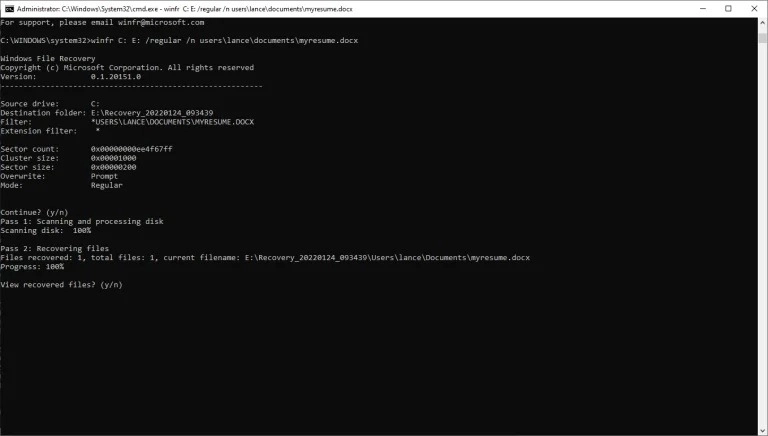 khôi phục file đã xóa