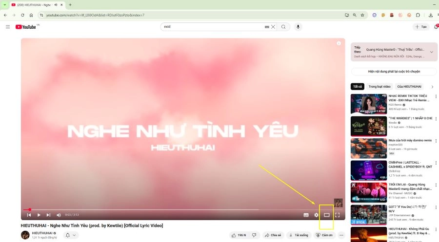 Cách phóng to màn hình youtube trên máy tính nhanh chóng đơn giản