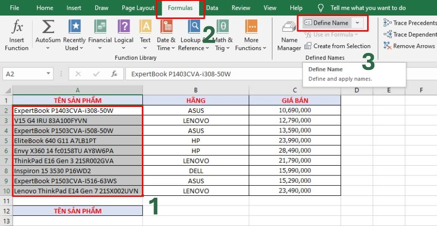 Cách tạo Drop List trong excel dễ dàng cho dân văn phòng